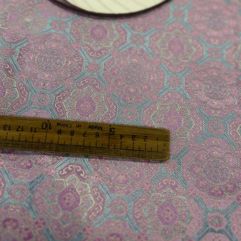 Picture of Pink Blue Small Baoxinghua New Brocade Imitation Song Brocade Fabric New Chinese Style National Style Brocade Vest Jacket Fabric