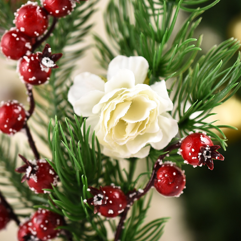 Picture of Christmas tree decoration small ornaments window mini Christmas tree gifts Christmas table small Christmas tree decorations