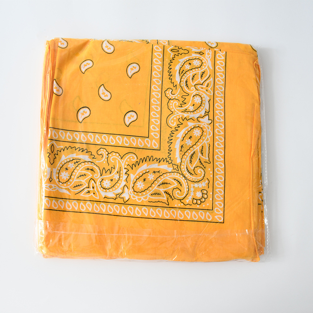 Picture of Factory direct supply in stock polyester square paisley scarf wholesale hip hop hip hop riding cashew flower scarf