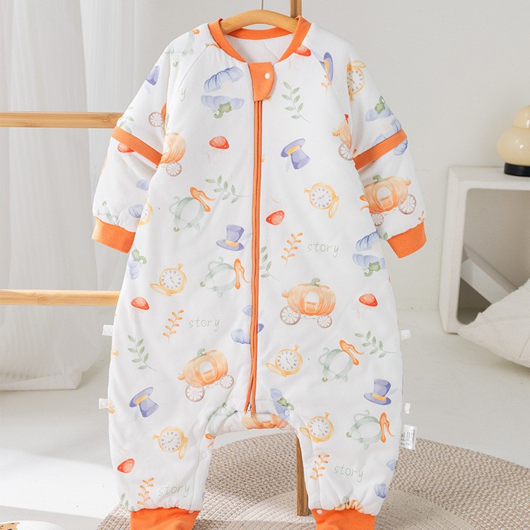 Picture of Cartoon Bamboo Cotton Gauze Sleeping Bag Baby Class a Summer Newborn Children's Home Clothes Baby Anti-Kick Quilt Breathable and Lightweight