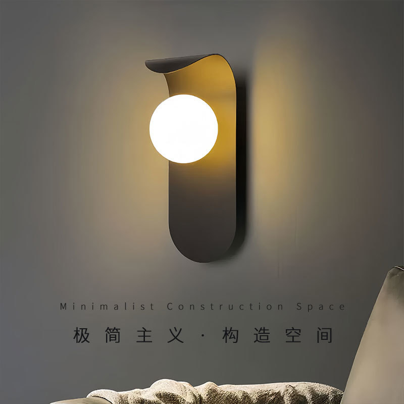 Bedroom Bedside Lamp, Living Room Background Wall Lamp, Simple Light Luxury Staircase Aisle, Children's Room Creative Internet Celebrity Wall Lamp, Direct Delivery