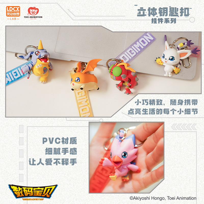 Picture of Genuine Digital Baby Stereo Keychain Agu Beast Animation Peripheral Pendant Ornaments Trendy Play Gaby Beast Toy New