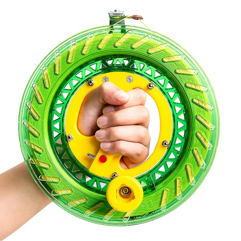 New Kite Line Roulette High-end Hand-held Wheel Kite Line Wheel Crystal Wheel Anti-inversion Large Bearing Children Adult