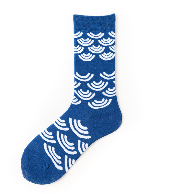 Picture of Mid-Calf Trendy Socks, Fashionable and Comfortable, Elegant Couple Socks, Long Socks for Export, Trendy Oil Painting Style, Jk Internet Celebrity High Socks, Wholesale
