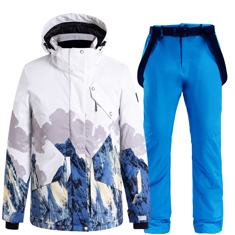 Picture of New Snowboard Ski Suit suit Men's and Women's Couple's Warm Thickened Korean Style Ski Suit Pants