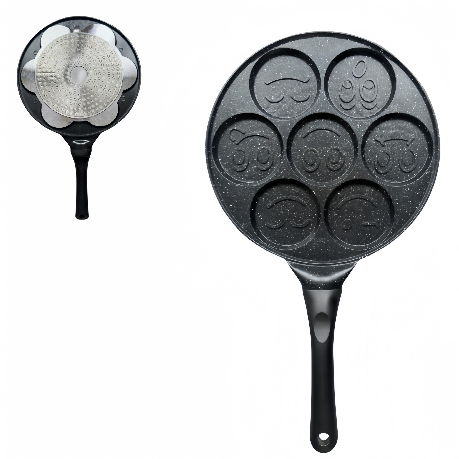 Picture of 1Pcmulti-Hole Egg Frying Pan Creative Porous Frying Pan Barbecue Plate Household Aluminum Alloy Series