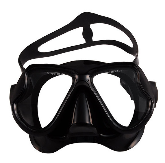 Picture of Large frame diving goggles snorkeling myopia lens diving mask liquid silicone PVC diving goggles tempered glass
