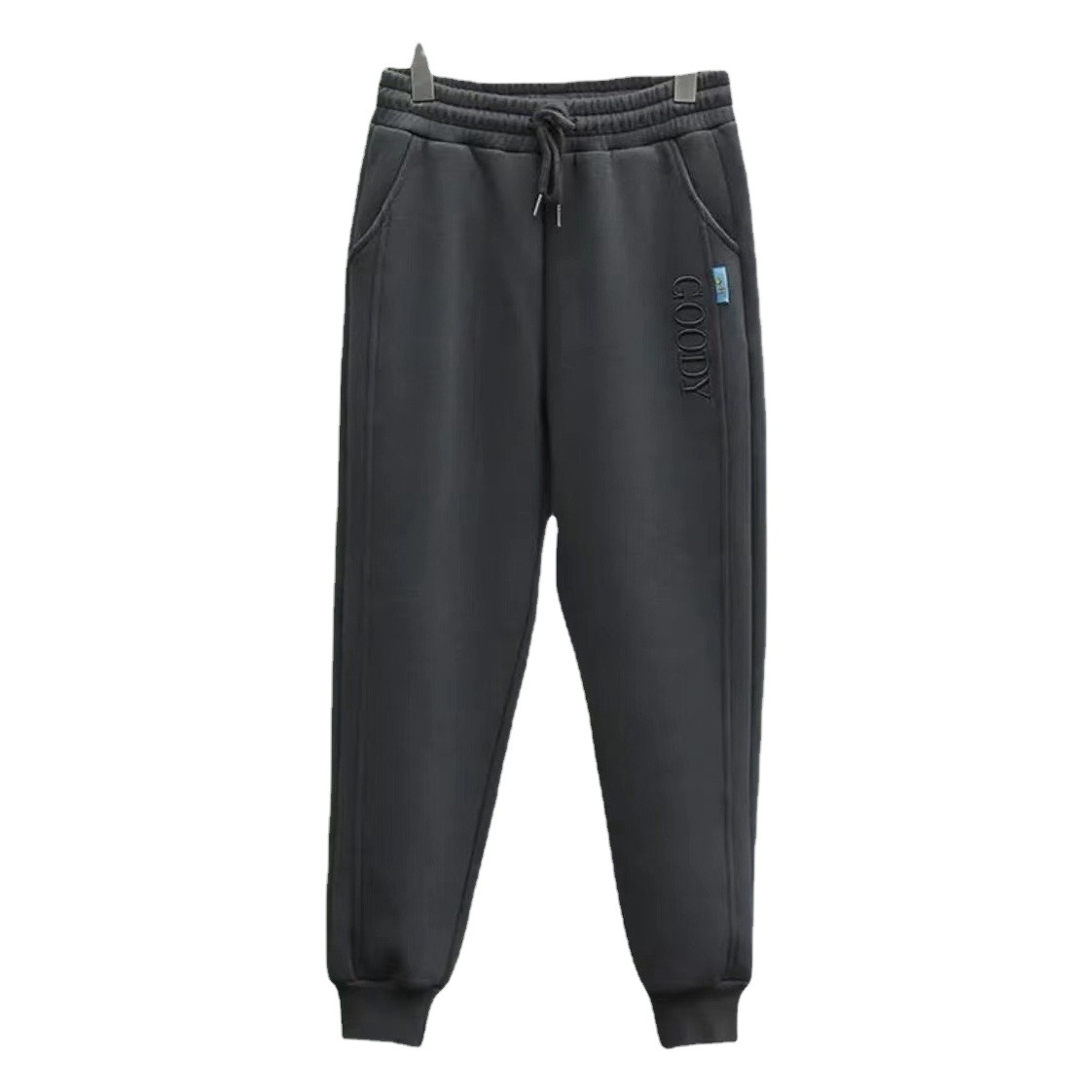 New Arrival fleece-lined Thick Pants Women's Winter Korean Style Loose Leg Slimming Elasto Waist Casual Trousers Harlan Wei Pants