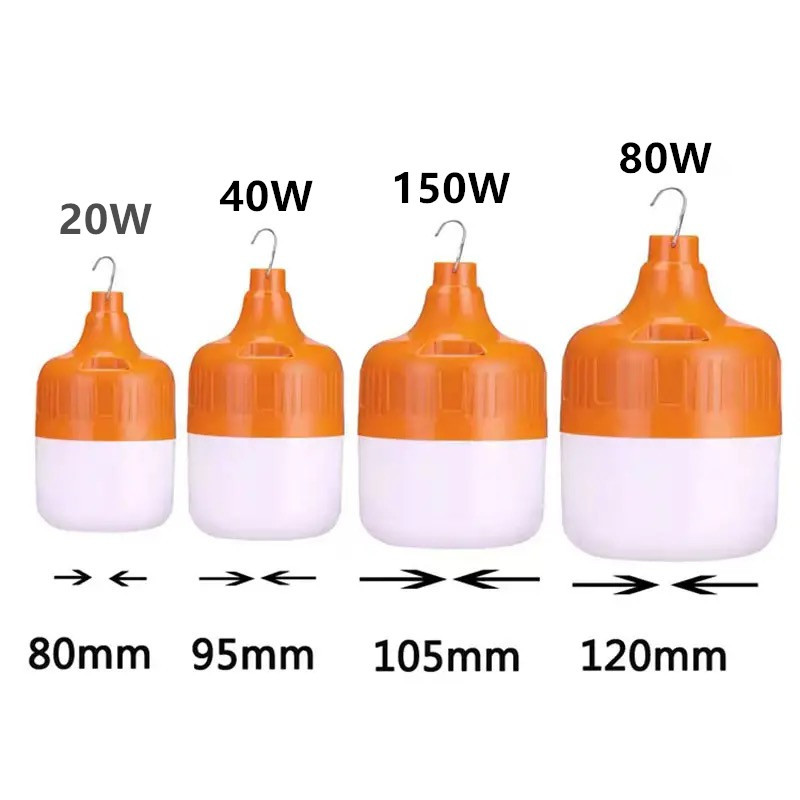 led outdoor bulb camping stall lamp usb rechargeable bulb lamp full power rechargeable bulb wholesale
