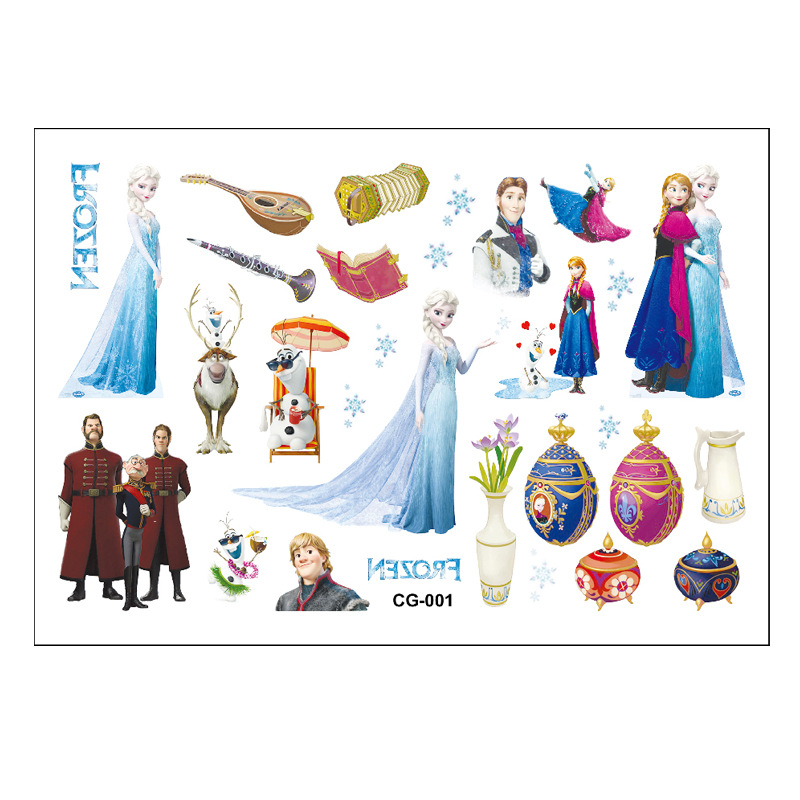 Picture of Frozen Aisha Princess Anna Xuebao Children Tattoo Sticker Birthday Party Tattoo Sticker Water Transfer Sticker
