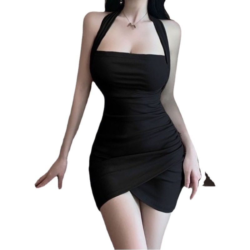 Spice Girls Pure Desire Sexy Strapless Dress Summer Neck Backless Pink Multi-Wear Style Royal Sister Tight Hip Dress