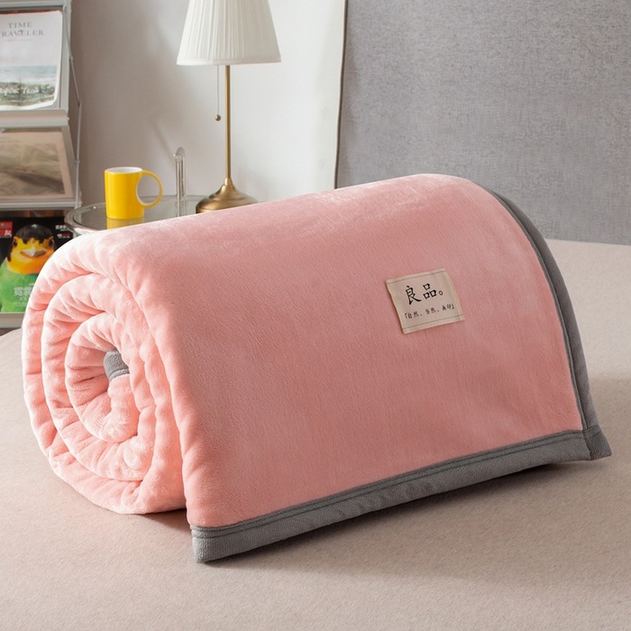 Picture of Muji Blanket Nap Blanket Flannel Blanket Blanket Coral Fleece Air-conditioning Blanket Winter Thickened Fleece Blanket Wholesale