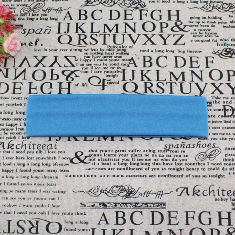 Picture of Factory Direct Supply Korean Style Hair Accessories Yoga Headband Sports Headband Elastic Monochrome Hairband Headband Printable Pattern