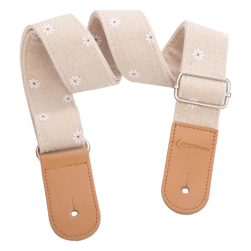 Ukulele Strap Cotton and Linen Artwork Van Uklili Shoulder Strap ukulele strap Crossbody Strap