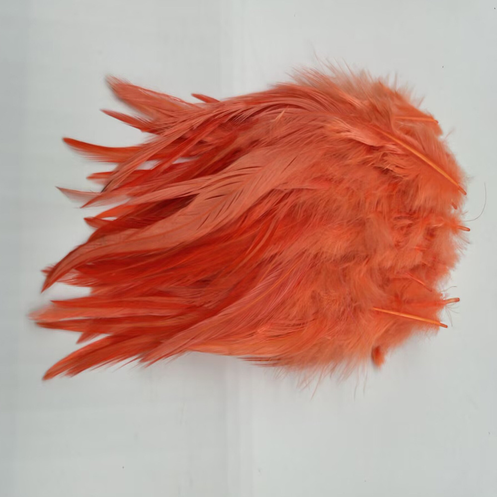 Picture of Feather Wholesale Pointed Hair Color Chicken Feather Big White Pointed Dream Catcher Handmade Crafts Earrings Garment Accessories DIY