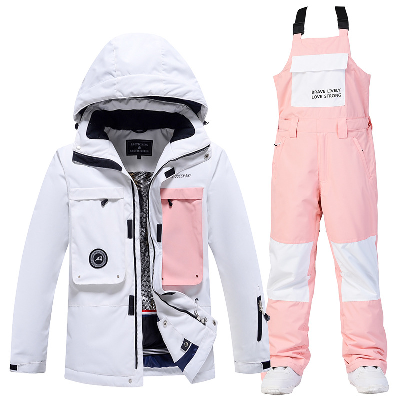 Picture of Women's Ski Suit Men's Winter Outdoor Windproof Waterproof Warm Thickened New Arrival Snowboard Double Ski Suit