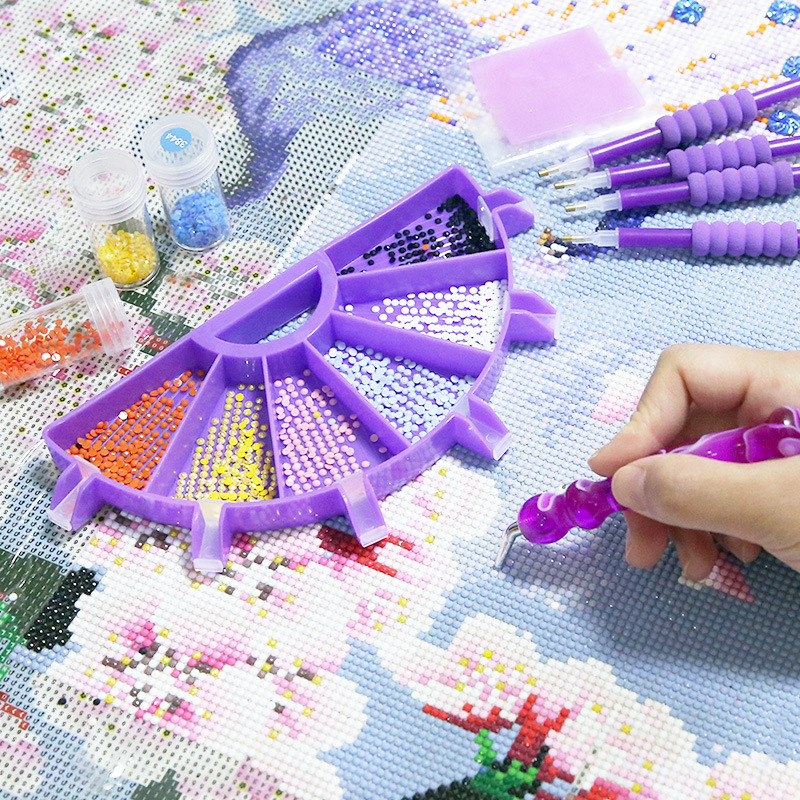 Picture of Diamond painting new multi-function drill plate DIY point drill pen Diamond storage tray diamond embroidery screen drill plate tool