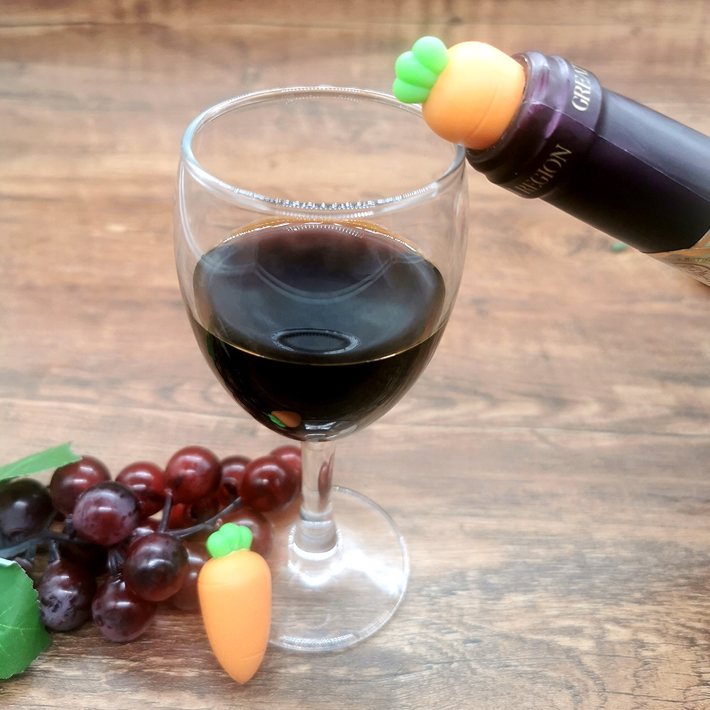 Picture of Cross-border source Amazon hot products Creative carrot-shaped white wine wine red wine preservation silicone stopper