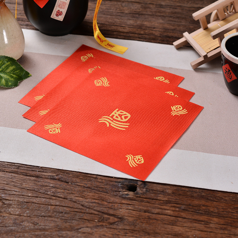 Small wine cloth with ribbon wine bottle sealing cloth special wine jar cylinder cover cloth wholesale wine jar cloth straight edge thickened size