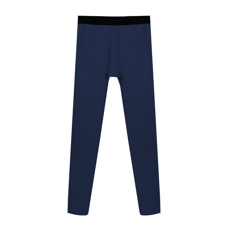 Picture of fleece-lined Thickened Warm Pants Men's Autumn and Winter Cold-proof Underwear Wool Mulberry Silk Trousle Men's Base Pants