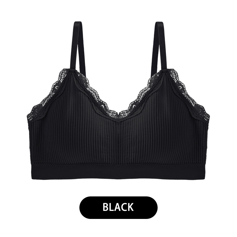 Picture of Wish Plus-Size Women's Bra with Padded Push-Up Design, Lace Trim, Vertical Stripes, Beautiful Back, Strapless, Breathable, and Comfortable