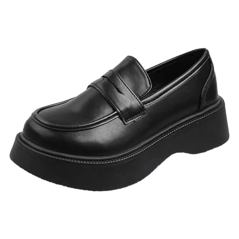 Korean Style Loafers Women's 2024 New Platform Shoes Japanese Style JK British Style Leather Shoes Slip-on Women's Shoes