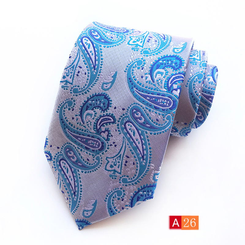 Picture of Source Factory Hot Jacquard Fabric Tie Men's Dress Business Suit Accessories Tie Wholesale