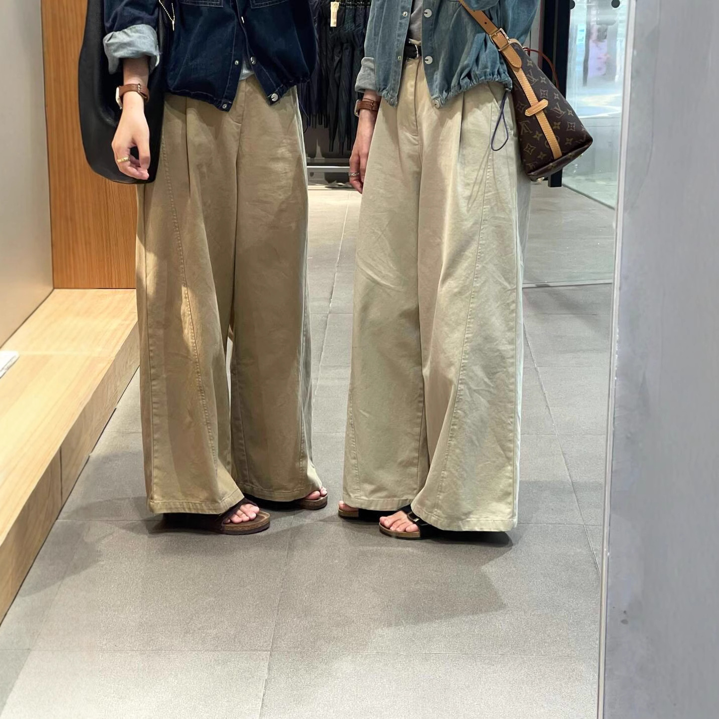 Lazy style, versatile wide-leg pants, women's drape, casual straight-leg pants, loose high-waisted hips, slimming high-end trousers
