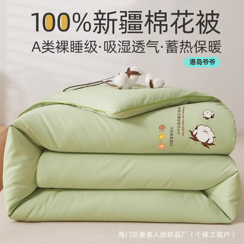 Picture of Xinjiang quilt cotton wool cotton wool cotton spring and autumn single mattress thickened student quilt cotton warm quilt core wholesale
