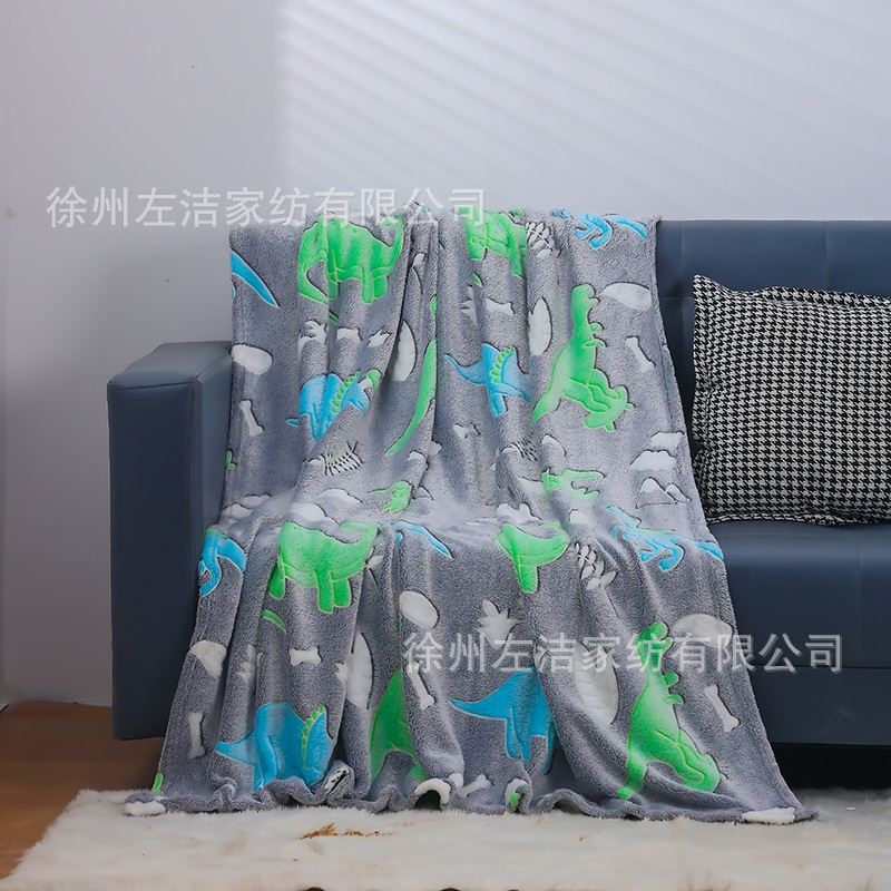 Coral Fleece Luminous Blanket Sofa Blanket Art Decorative Tapestry Soft Comfortable Bed Blanket Cross-border E-commerce Blanket