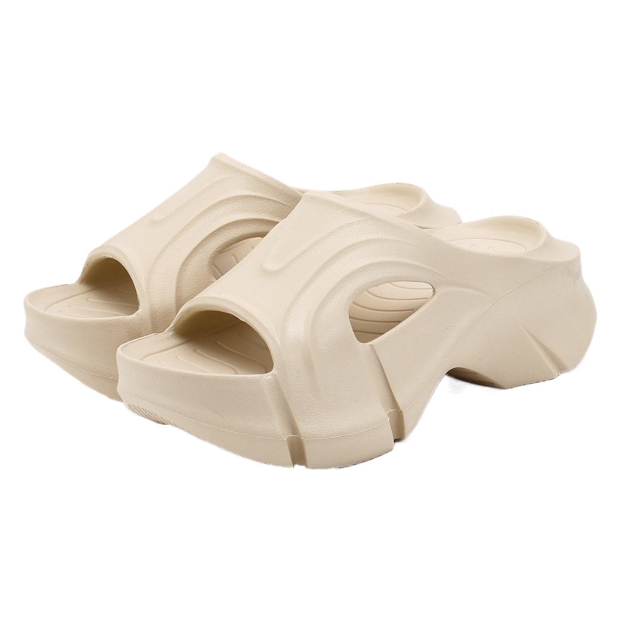 Thick-Soled Slippers for Women, Eva Soft-Soled Ins Trbottomy Slippers, Outdoor High-Heeled Shoes, Cross-Border Women's Shoes, Sandals and Slippers