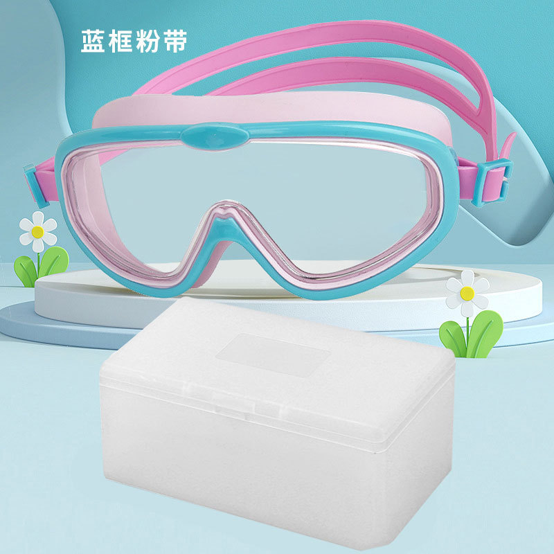 Picture of Children swimming goggles waterproof anti-fog cross-border new goggles HD large frame swimming glasses wholesale children swimming goggles