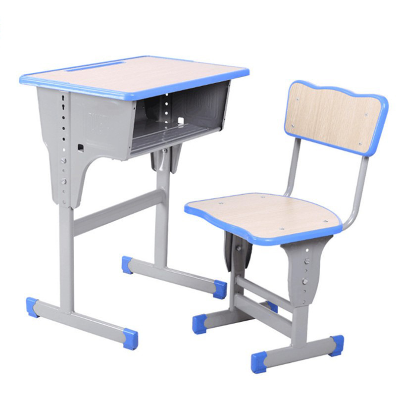 Picture of School Desk and Chair Training Desk Study Desk Children's Desk Single Training Desk Liftable Student Desk and Chair