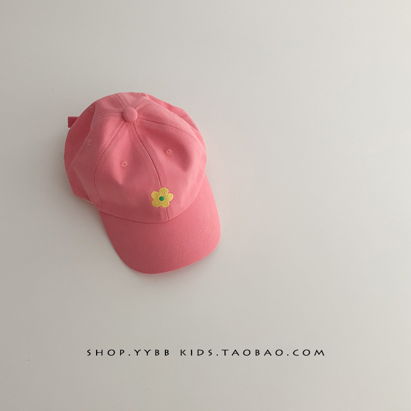 Picture of Children's Hat Spring and Autumn New All-match Cute Little Flower Baby Cap Winter Windproof Baseball Cap Trendy for Boys and Girls