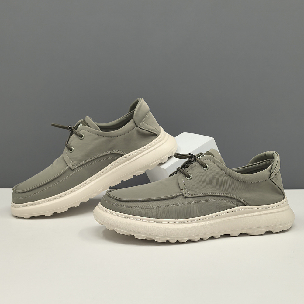 Men's Internet Popular High-end Ice Silk Cloth Shoes All-match Cute Ugly Casual Shoes Crooked Head Clown Shoes European Station Niche Soft-soled Shoes