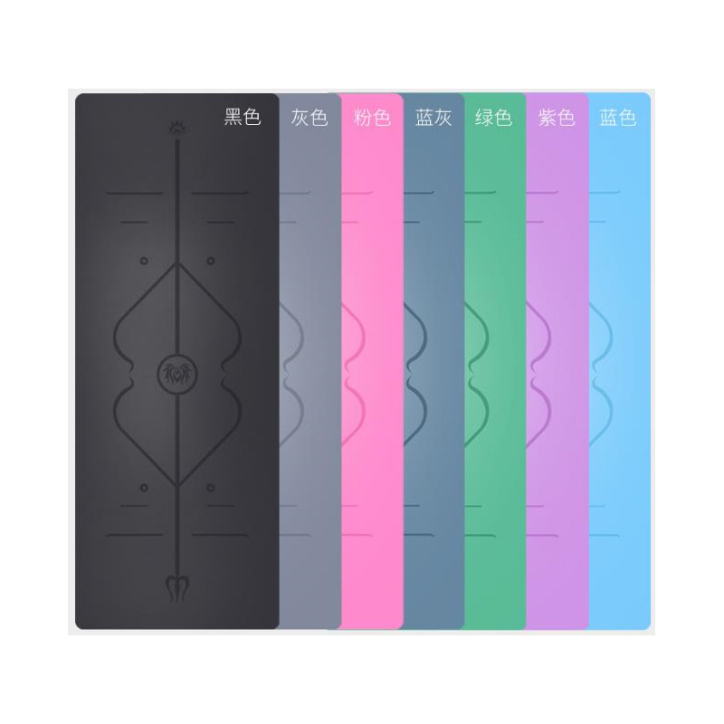 Picture of Yoga Mat Rubber + Pu Non-Slip Yoga Mat Fitness Mat Thickeneded Household Skipping Rope Silent Shock-Absorbing Mat Professional Sports