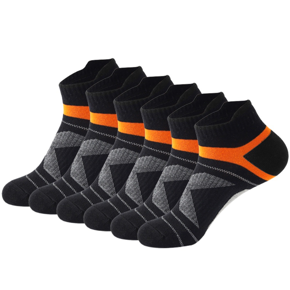 New men's socks men's socks cotton sweat-absorbent deodorant breathable shallow short tube men's socks autumn and winter running basketball socks