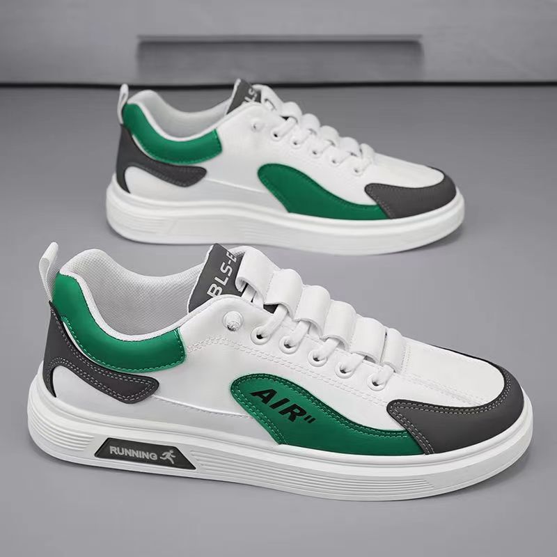 2025 Spring and Autumn New Men's Shoes Leather Low-Top Fashion Trend Running Sports Slip-On Men's Casual Shoes Trendy Shoes