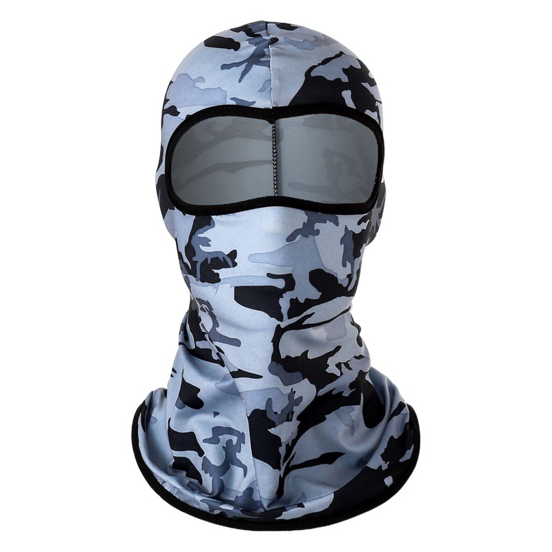 Cross-Border Popular Camouflage Riding Hood Outdoor Motorcycle Ice Silk Hood Summer Sun Protection Mask Breathable Facekini