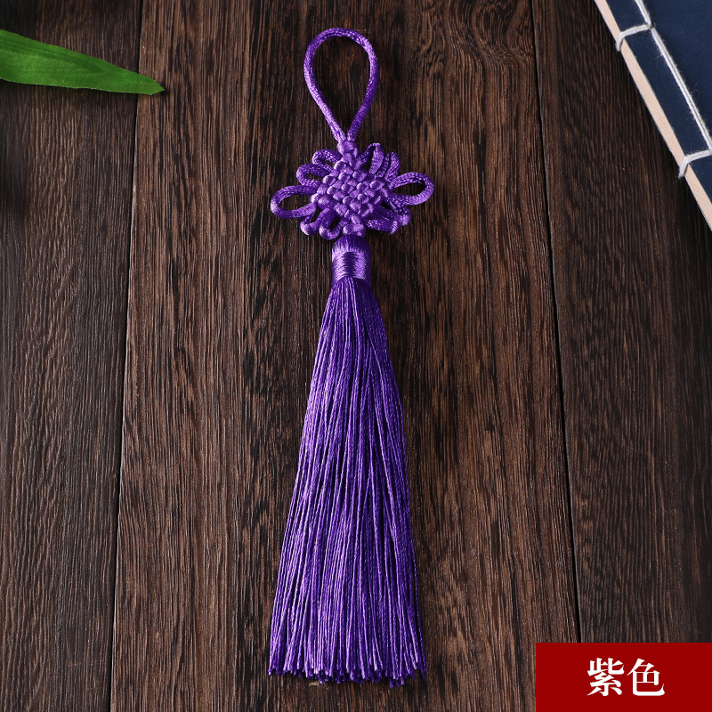Picture of Chinese knot trumpet pendant exquisite tassel ear 6 plate Fang Sheng knot antique Han clothing decoration gift Accessories Wholesale