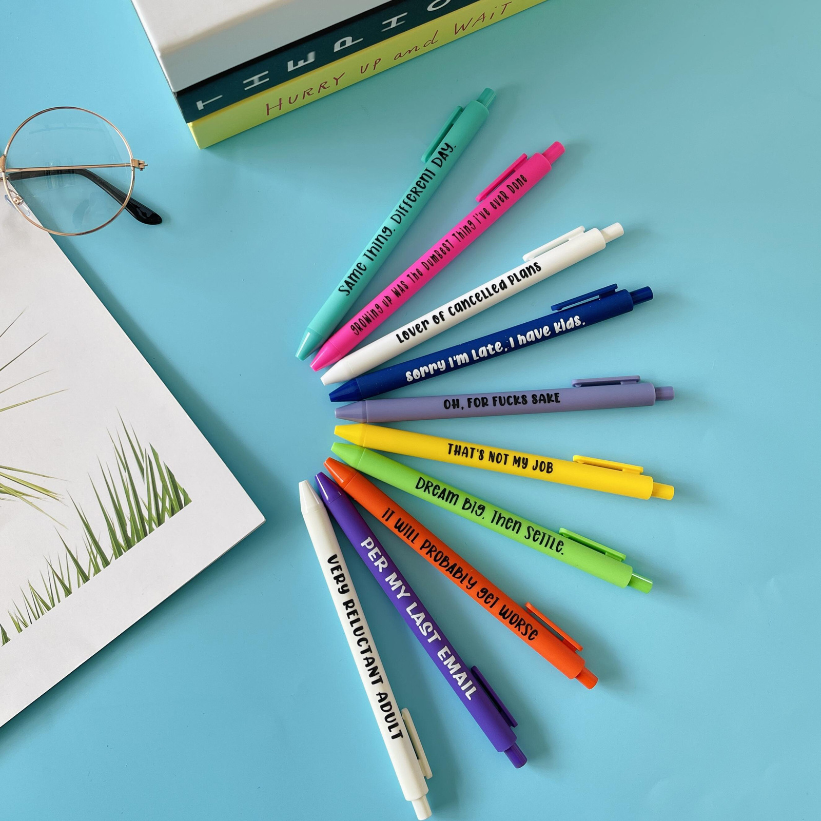 Funny Pens Funny pen dirty words copywriting pen Funny copywriting Ballpoint Pen Press ballpoint pen suit