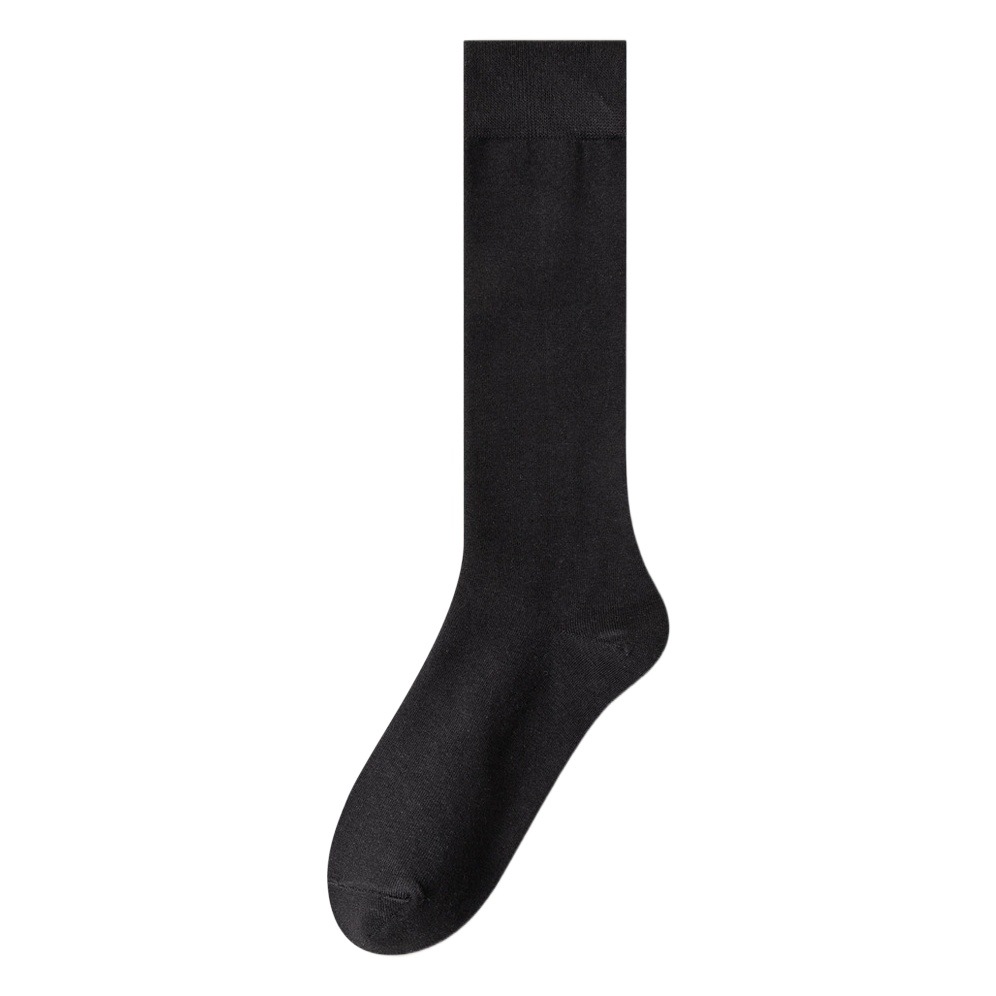 Cotton calf socks women's autumn and winter cotton slim warm anti-drop black jk sweat-absorbent breathable ladies stockings wholesale