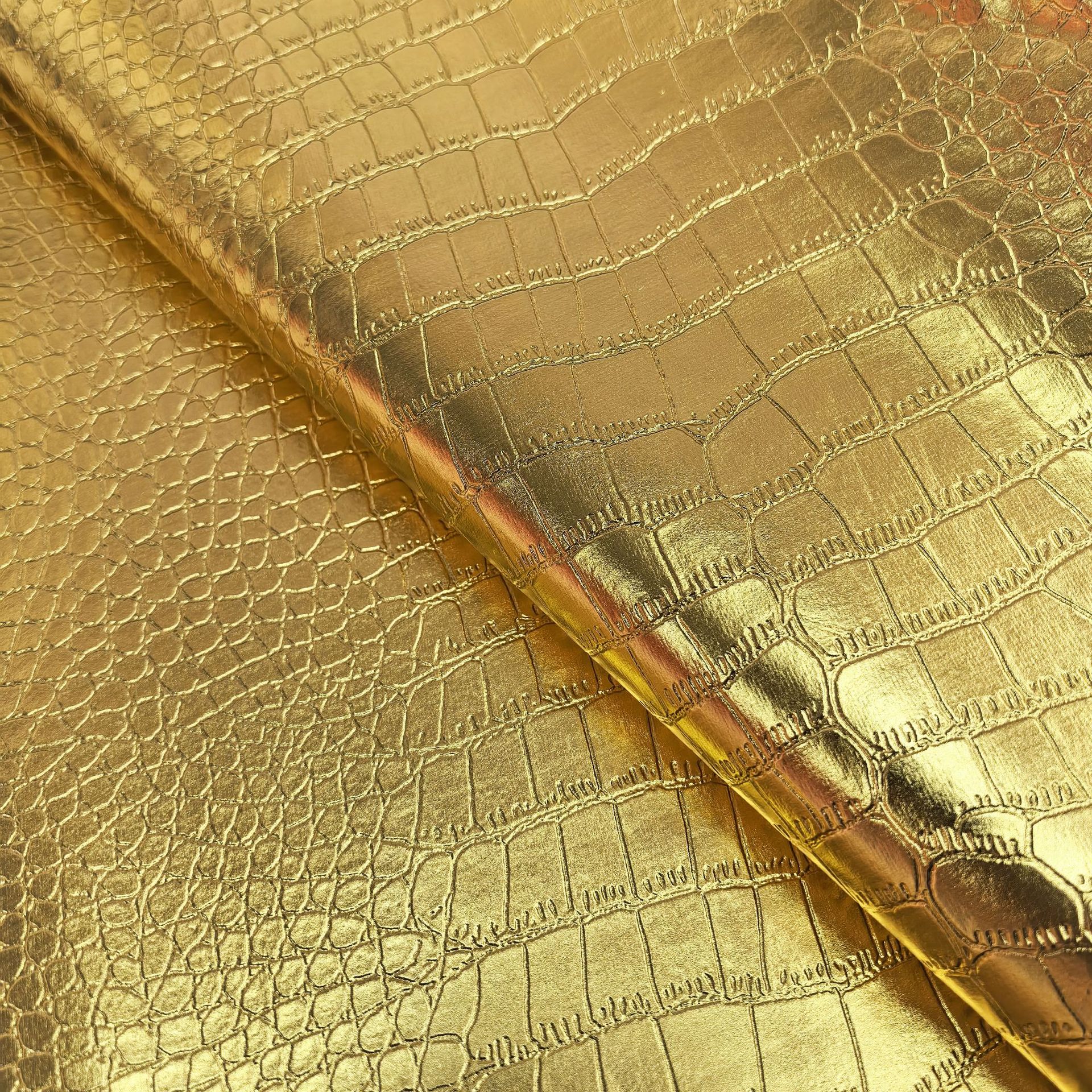 pvc gold silver leather sheep pattern butterfly crocodile stone pebble high gloss leather