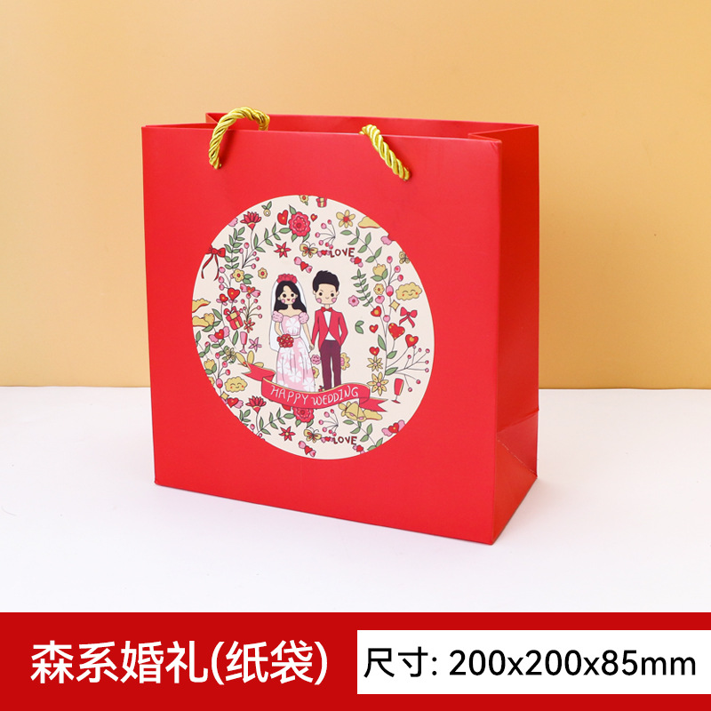 Picture of New Year's Round Tinplate Can Packaging Wedding Candy Cookies New Year's Red Gift Iron Box Customization