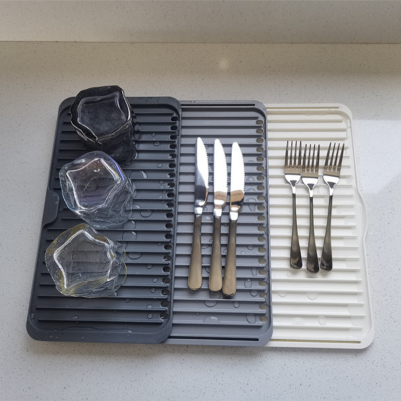 Tableware water filter organizing rack retractable three-layer draining board kitchen sink mat water cup bowl dish storage rack
