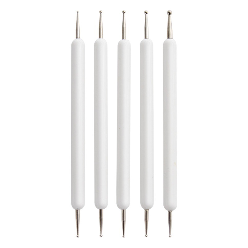 Cross border mandala tools 5 pieces suit point drill nail art painting clay indentation diy graffiti clay tools
