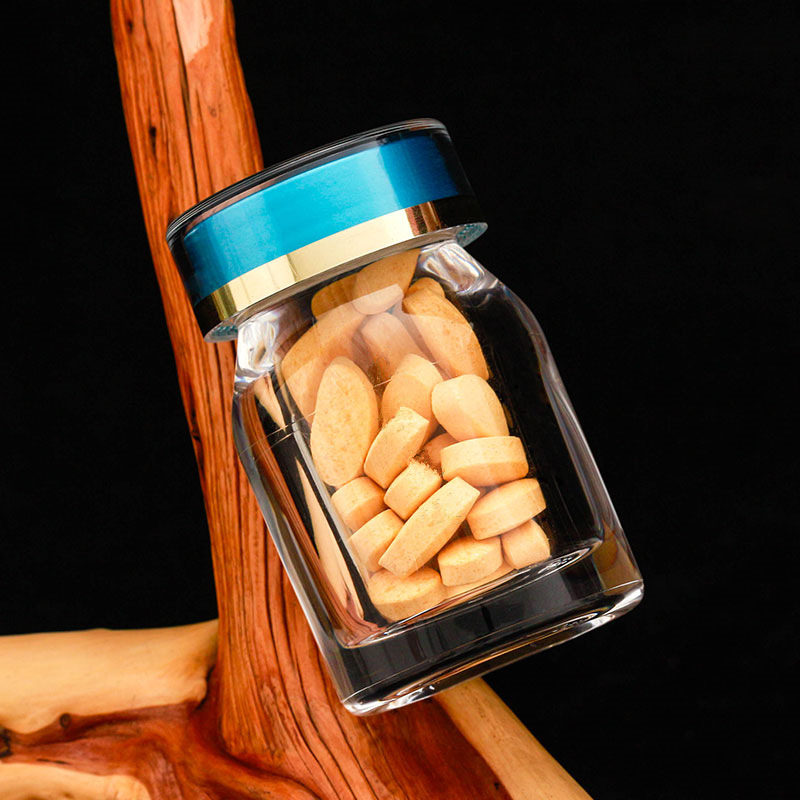 Acrylic health care bottle 30ml10 tablets tablet candy packaging cordyceps tablets camphorata dropper bottle