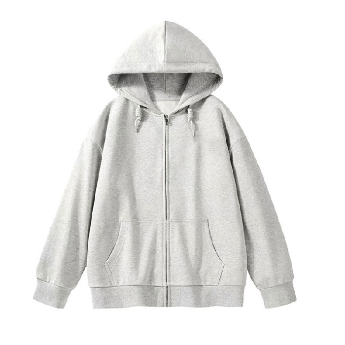 Picture of Velvet Thickeneded Flap Pocket Pants Hooded Sweatshirt for Women Autumn and Winter Cardigan Outwear Large Size Zipper Warm Top Export Women's Clothing