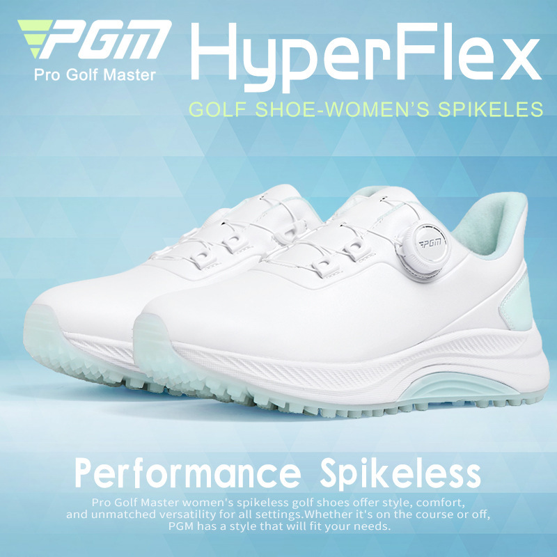 PGM Golf Shoes Summer Women's Shoes Waterproof Knob Women's Sports Shoes Non-slip Shock-cushioning Lightweight Fixing Nails