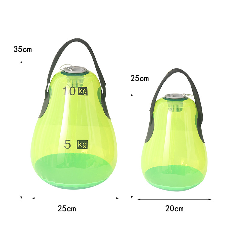 Picture of Weighted Fitness Water Bag Inflatable Kettlebell Exercise Dumbbell Home Squat Workout Fitness Dumbbell Soft Kettlebell